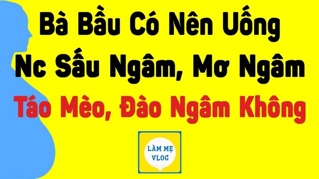 Bà bầu có nên uống nước sấu mơ táo mèo đào ngâm không